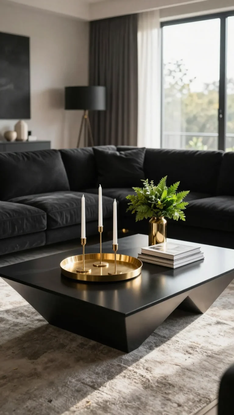 9 Black and Gold Living Room Ideas That Look Luxurious and Modern