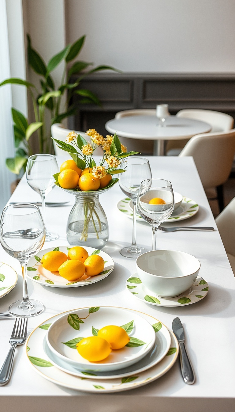 9 Lemon Table Decor Ideas to Brighten Your Dining Space