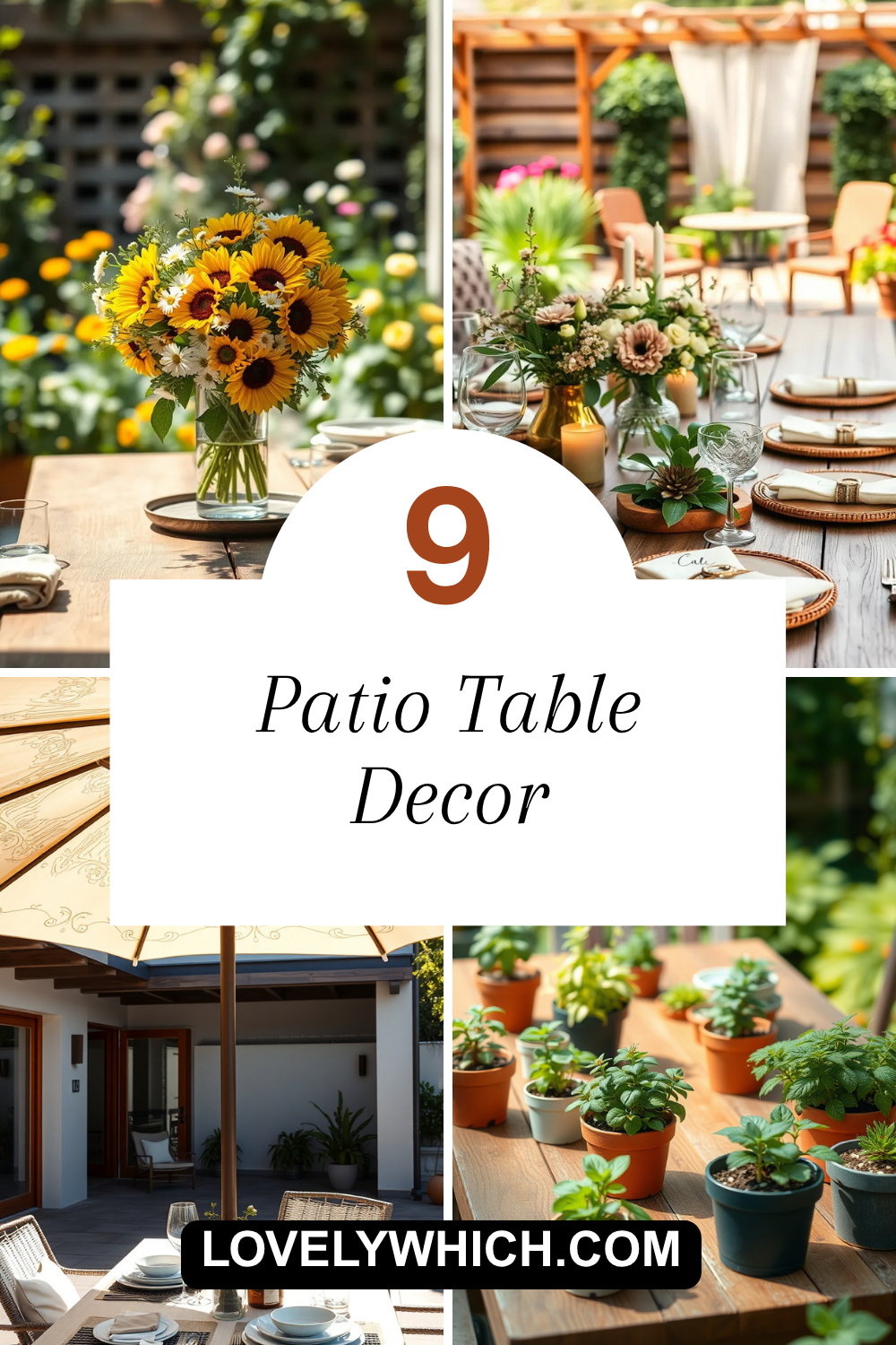 9 Patio Table Decor Ideas to Transform Your Outdoor Space - Lovely Which
