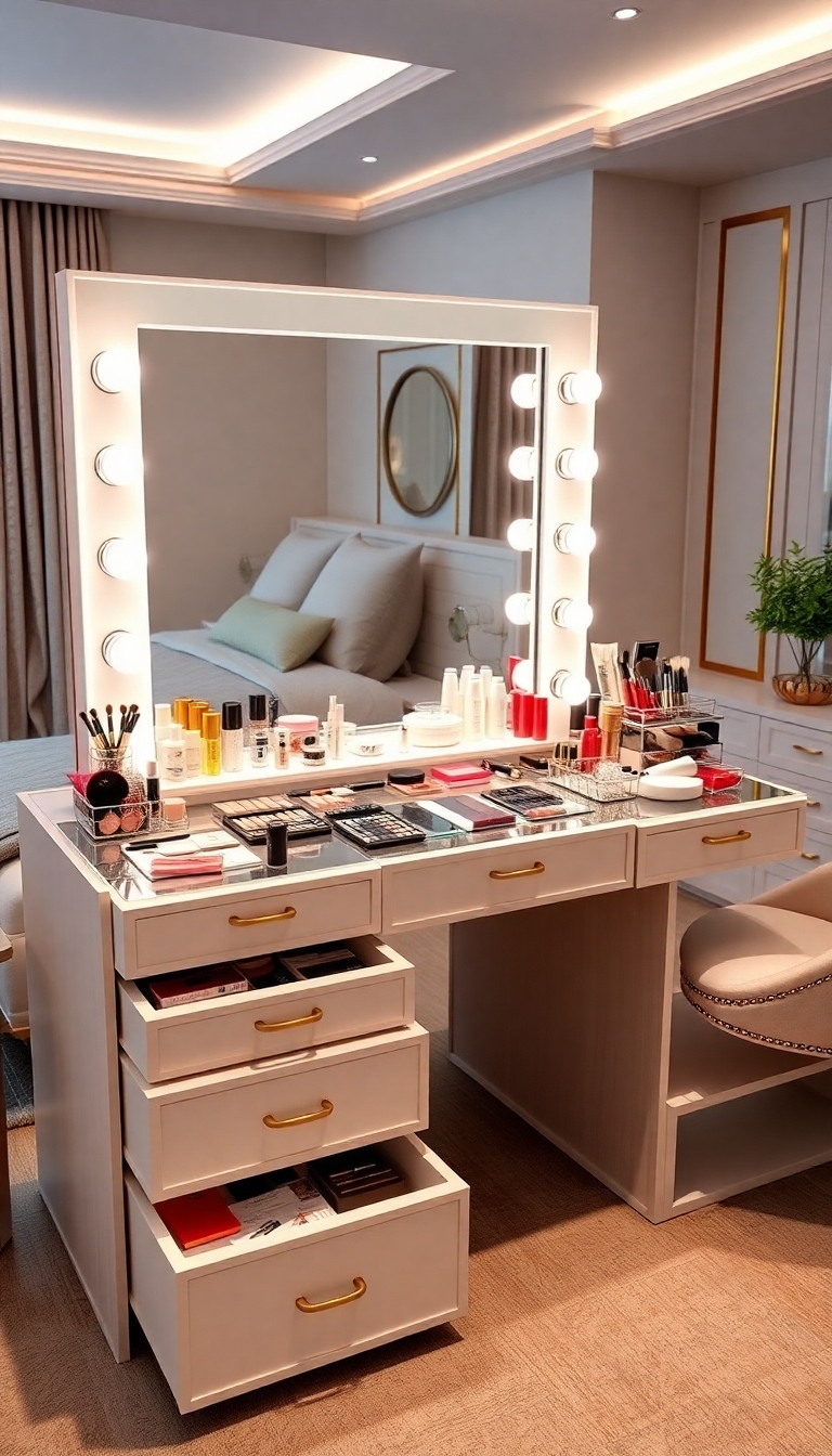 7 Makeup Table Ideas to Create a Stylish and Functional Beauty Space