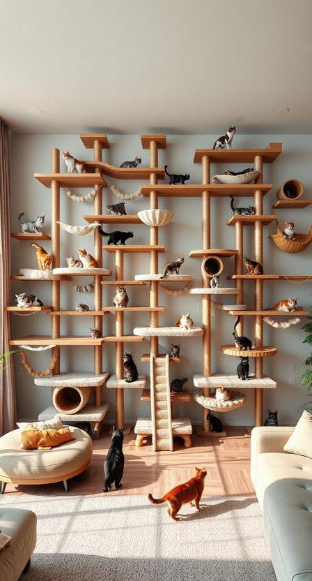 6 Cat Wall Shelves Ideas to Create the Perfect Feline Playground
