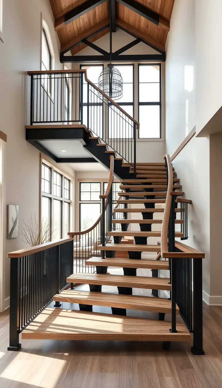 6 Farmhouse Stair Railing Ideas That Bring Rustic Charm to Your Home